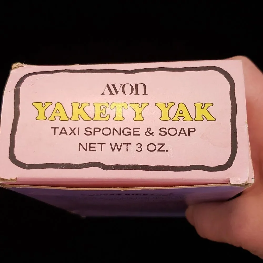 Vintage Avon Yakety Yak Taxi Sponge and Soap